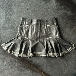 Barbara Bui Leather Mini-skirt